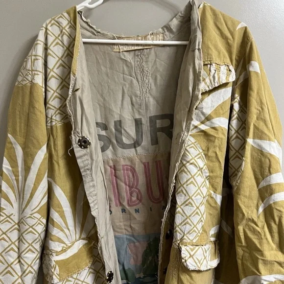 Magnolia Pearl Emery Beverly pineapple reversible jacket Coat (item B18)